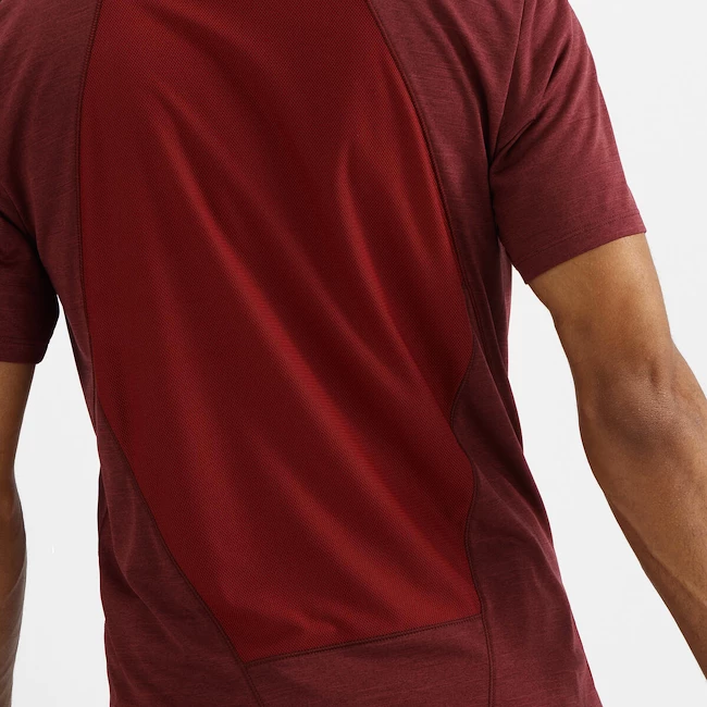 T-shirt Pour Homme Salomon Outline SS Tee Cabernet 11 T-shirt Pour Homme Salomon Outline SS Tee Cabernet – Image 9