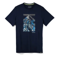 T-shirt Pour Homme Smartwool Merino Sport 150 Go Far Feel Good Summit Navy SS22